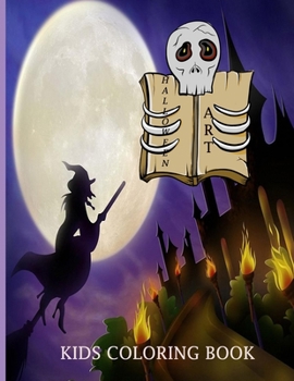 Paperback Halloween Art: Kids Coloring Book