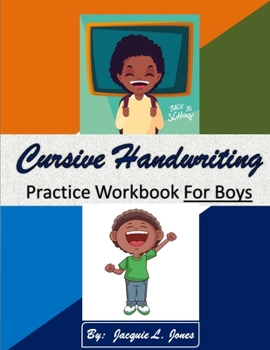 Paperback Cursive Handwriting Practice Workbook for Boys Book