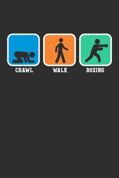 Crawl Walk Boxing: Personal Planner 24 month 100 page 6 x 9 Dated Calendar Notebook For 2020-2021 Academic Year