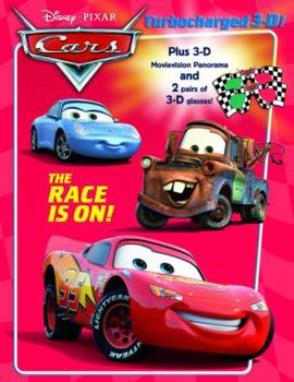 Paperback The Race is On! (3-D Book) (Cars Movie Tie in) Book