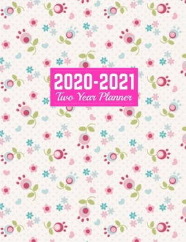 2020-2021 Two Year Planner: 24-Months Calendar, 2-Year Appointment Business Planners, Agenda Schedule Organizer Logbook and Journal Art Cover 00023188