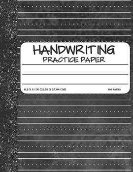 Paperback Handwriting Practice Paper: Dotted Mid-lines Uppercase and Lowercase Writing Sheets Notebook For Kids (Kindergarten To 3rd Grade Students) Book