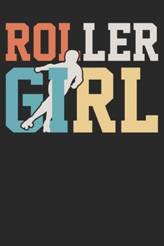 Paperback Gift Notebook: Roller Skating Girl 6x9 Dot Grid 120 Pages Book