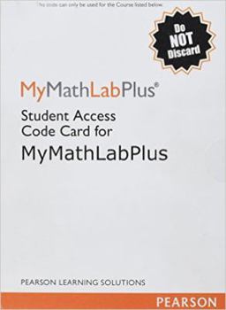 Pamphlet Mymathlab Plus -- Standalone Access Card Book