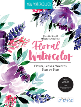 Paperback Floral Watercolour Book