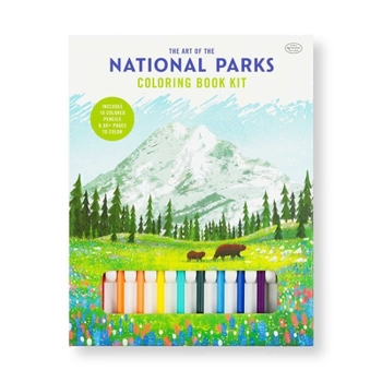 Misc. The Art of the National Parks Coloring Book Kit Book