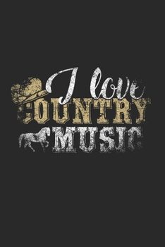 Country Music Lover Notebook: Diary Journal 6x9 inches with 120 Dot Grid Pages