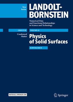 Hardcover Physics of Solid Surfaces: Subvolume B Book