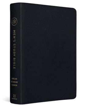 Leather Bound ESV Men's Study Bible (Genuine Leather, Black) Book