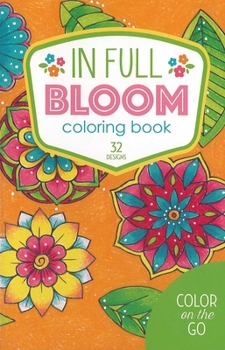 Paperback Leisure Arts LA-74300, Full Bloom Coloring Book