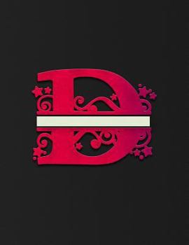 College Ruled Notebook : Letter d - Classy Monogrammed Initial d Daily Composition Notebook