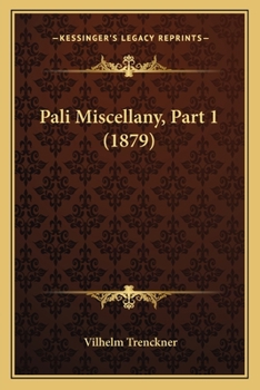 Paperback Pali Miscellany, Part 1 (1879) Book