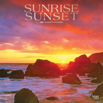 Calendar Sunrise Sunset 2021 Square Foil Book