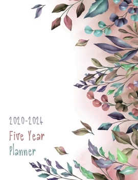 2020-2024 Five Year Planner: Daily Planner Five Year, Agenda Schedule Organizer Logbook and Journal Personal,  60 Months Calendar, 5 Year Appointment, 8.5" x 11", 258 Pages