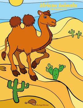 Paperback African Animals Coloring Book 1 & 2 Book