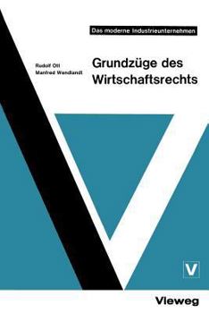 Paperback Grundzüge Des Wirtschaftsrechts [German] Book