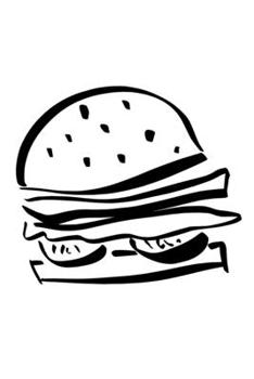 Burger Notebook (FOOD PRINT)