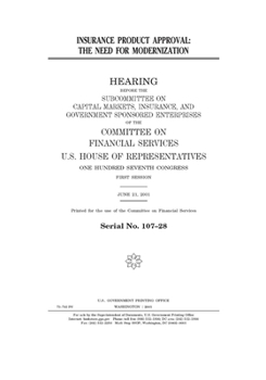 Insurance product approval : the need for modernization