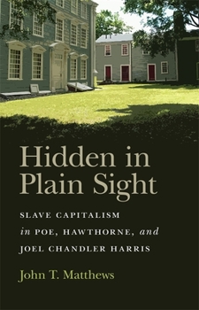 Hidden in Plain Sight: Slave Capitalism in Poe, Hawthorne, and Joel Chandler Harris - Book  of the Mercer University Lamar Memorial Lectures