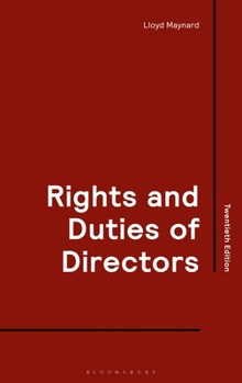 Paperback Rights and Duties of Directors Book
