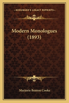Paperback Modern Monologues (1893) Book