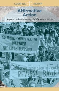 Paperback Affirmative Action: Regents of the University of California V. Bakke Book