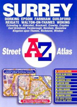 Paperback Surrey Street A-Z Atlas Book