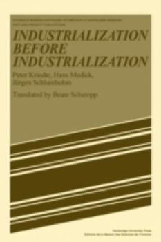 Paperback Industiarlization Before Industiarlization Book