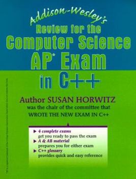 Paperback Addison-Wesley's Review for the Computer Science AP Exam in C++ Book