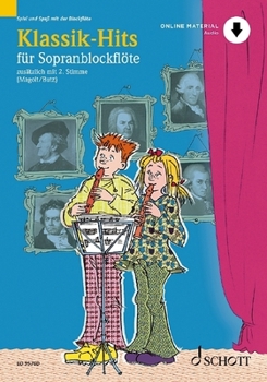 Paperback Classical Hits for 1-2 Descant Recorders Book/Online Audio Book