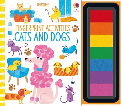 Spiral-bound Fingerprint Activities Cats and Dogs Book