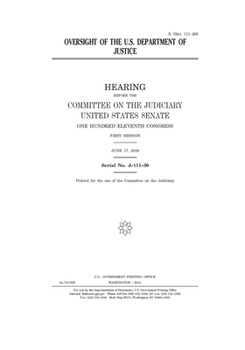 Oversight of the U.S. Department of Justice