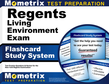Misc. Regents Living Environment Exam Flashcard Study System: Regents Test Practice Questions & Review for the New York Regents Examinations Book