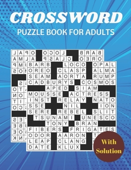 Paperback CROSSWORD PUZZLE BOOK FOR ADULTS With Solution Book