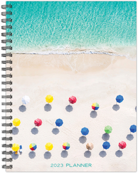 Spiral-bound At the Beach 6.5 X 8.5 Softcover Weekly Planner Book