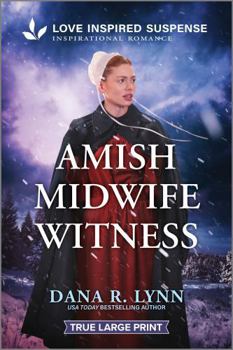 Paperback Amish Midwife Witness [Large Print] Book