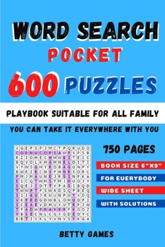 Word Search Pocket 600 Puzzles: playbook suitable for all FAMILY