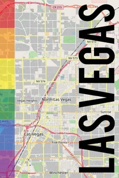 Paperback Las Vegas: 6x9 blank lined journal rainbow style Book