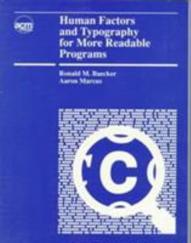 Paperback Human Factors and Typography for More Readable Programs Book