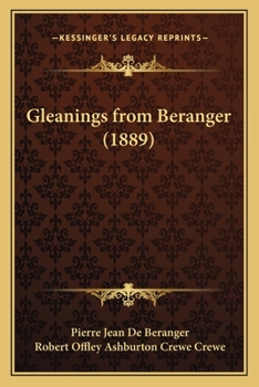 Paperback Gleanings from Beranger (1889) Book