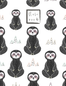Paperback Notebook: Keep calm and love sloth cover and Dot Graph Line Sketch pages, Extra large (8.5 x 11) inches, 110 pages, White paper, Book