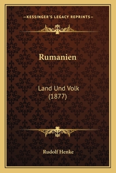 Paperback Rumanien: Land Und Volk (1877) Book