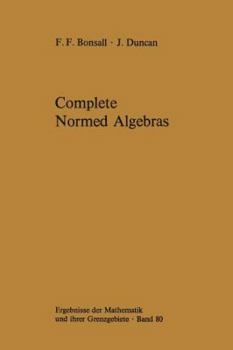 Paperback Complete Normed Algebras Book