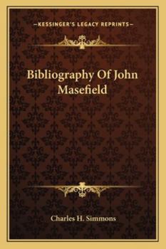 Paperback Bibliography of John Masefield Book
