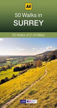 Paperback 50 Walks in Surrey Book