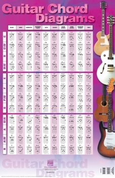 Paperback Guitar Chord Diagrams: 22 Inch. X 34 Inch. Poster Book
