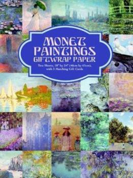 Paperback Monet Paintings Giftwrap Paper Book