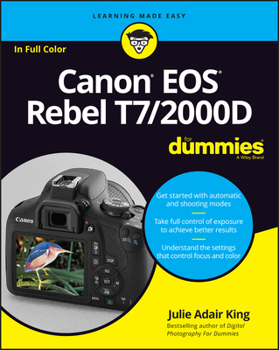 Paperback Canon EOS Rebel T7/2000d for Dummies Book