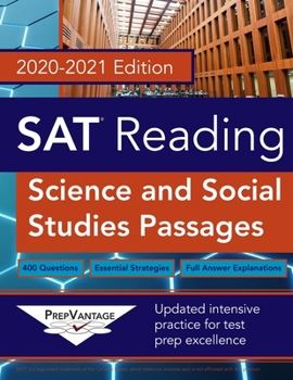 Paperback SAT Reading: Science and Social Studies, 2020-2021 Edition Book