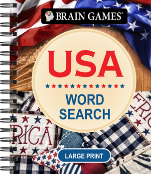 Spiral-bound Brain Games - USA Word Search - Large Print Book